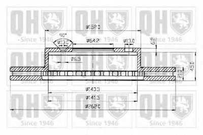 QUINTON HAZELL bdc3573 -  Тормозной диск